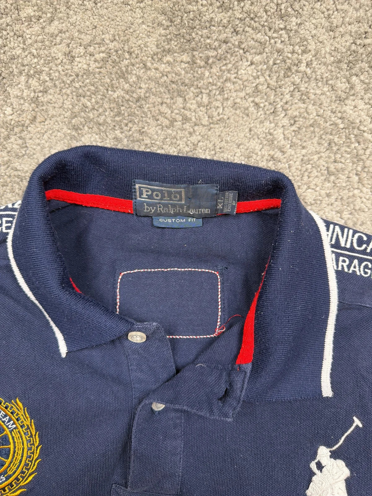 Ralph Lauren Polo Shirt RL Racing 2016 Blu con Logo e Ricami – photo 5