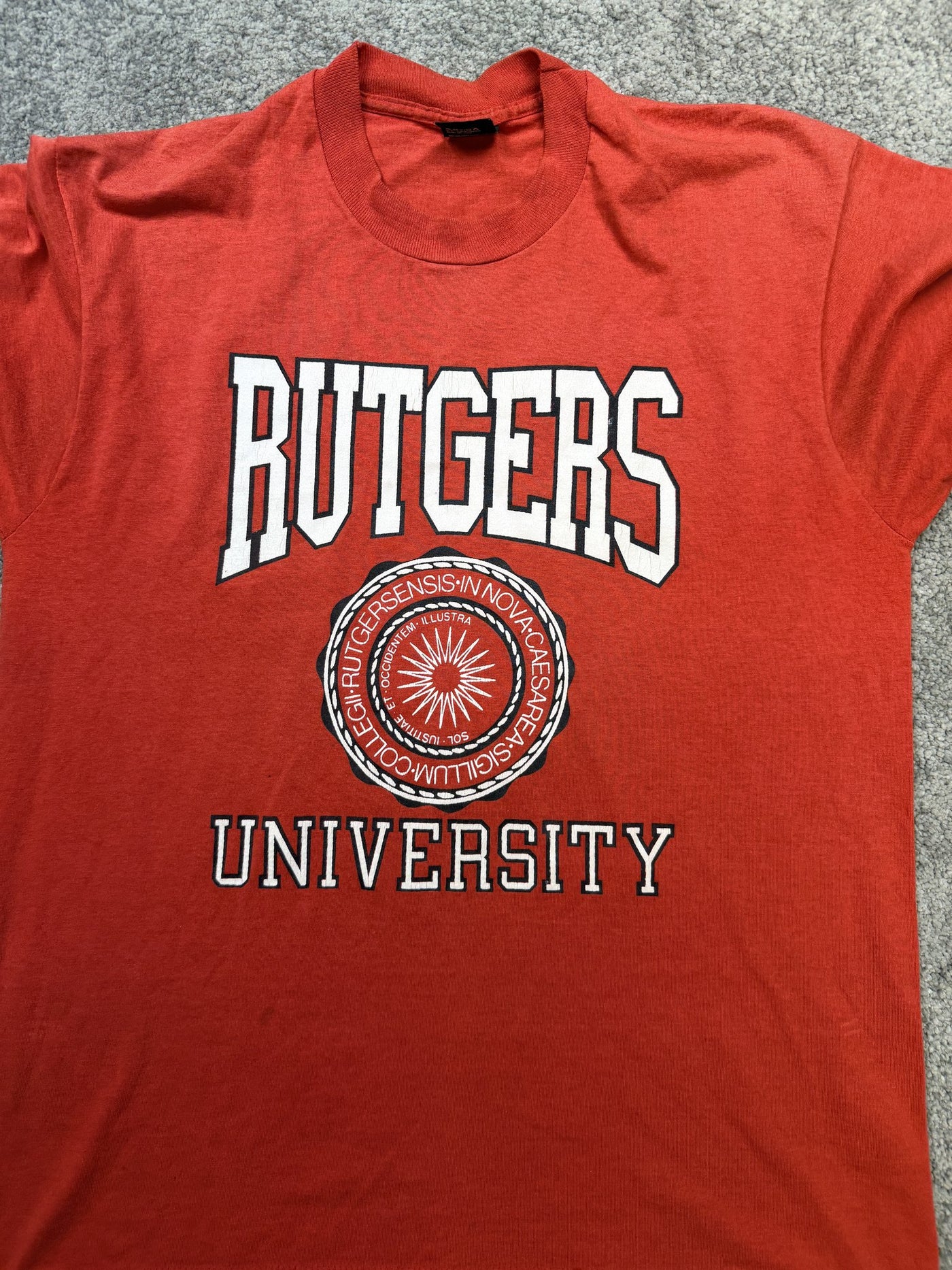 T-shirt Rutgers University Rosso XL