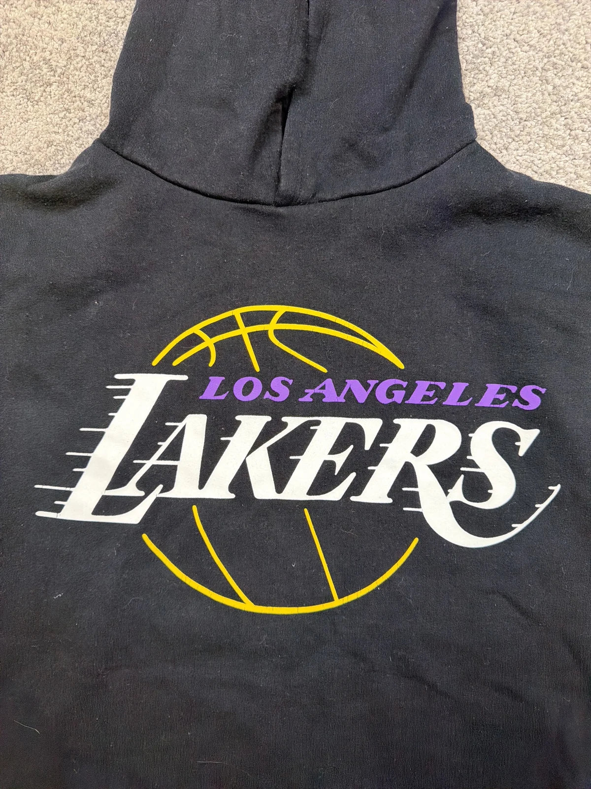 Spalding Felpa con cappuccio Los Angeles Lakers Grigia – photo 3