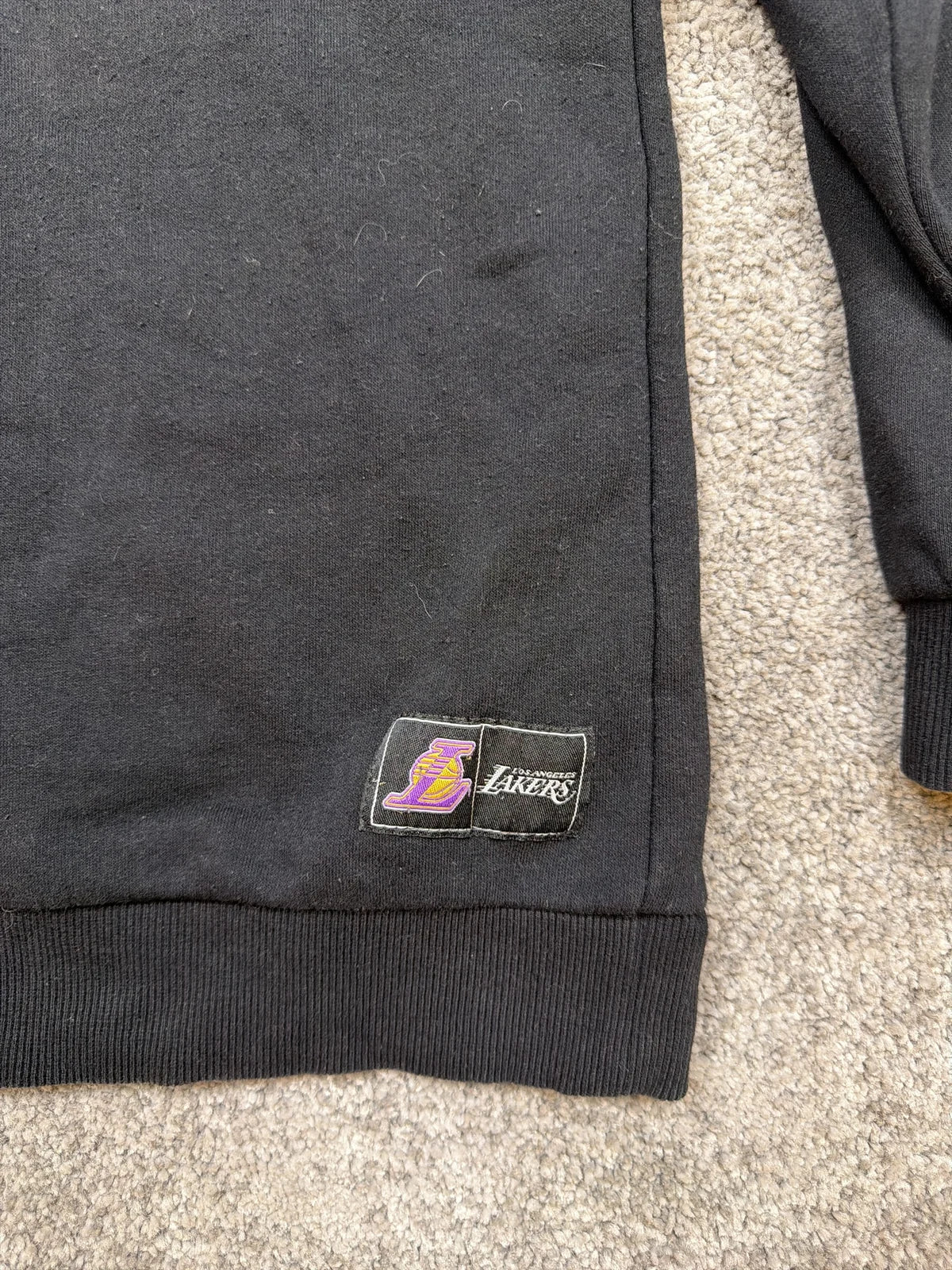 Spalding Felpa con cappuccio Los Angeles Lakers Grigia – photo 4