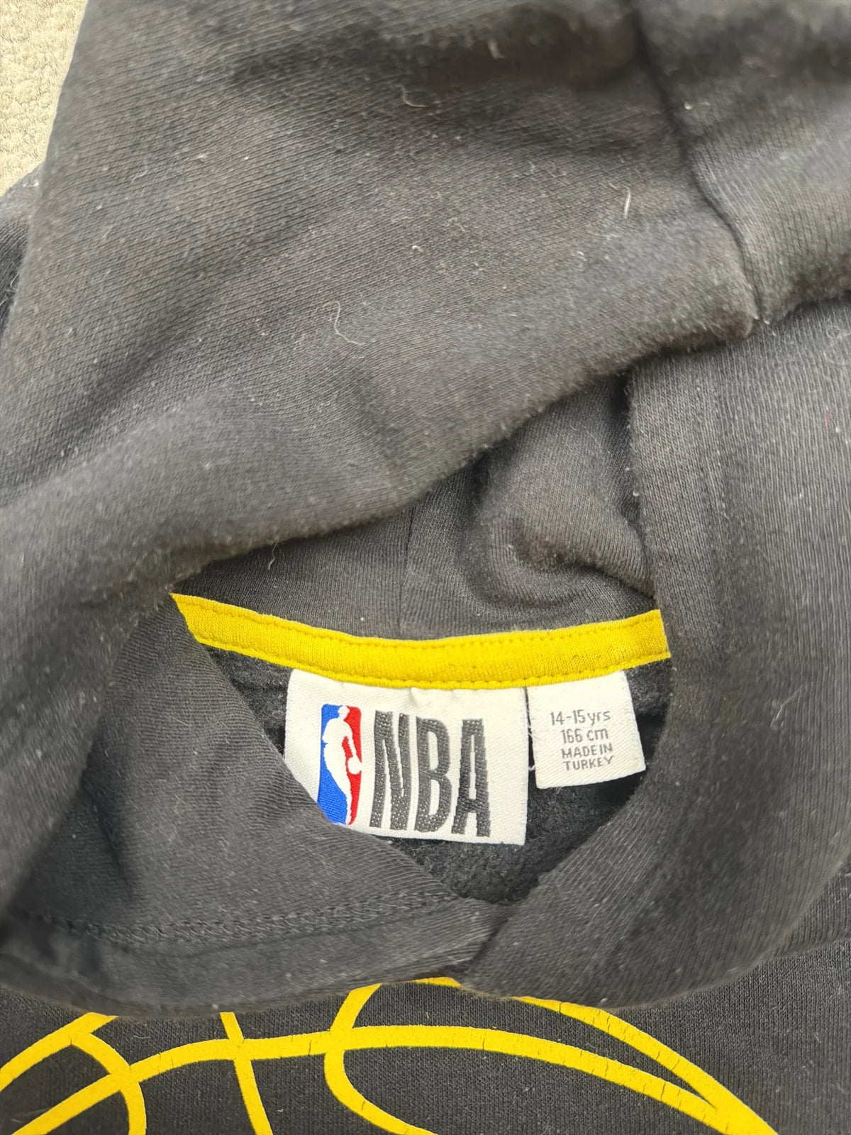 Spalding Felpa con cappuccio Los Angeles Lakers Grigia – photo 5