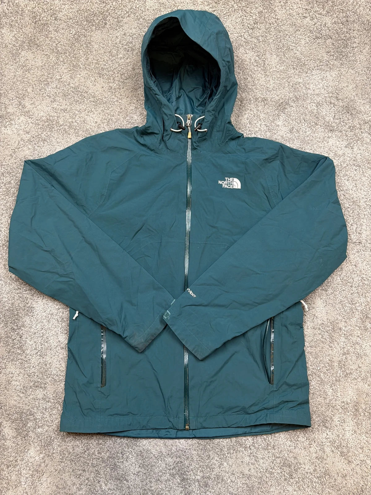 The North Face Felpa con Cappuccio Turchese, Giacca a Vento, Come Nuovo – photo 1