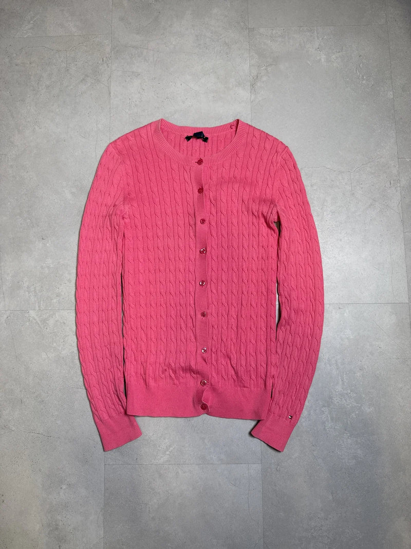 Tommy Hilfiger Cardigan Rosa in Maglia con Bottoni – photo 1