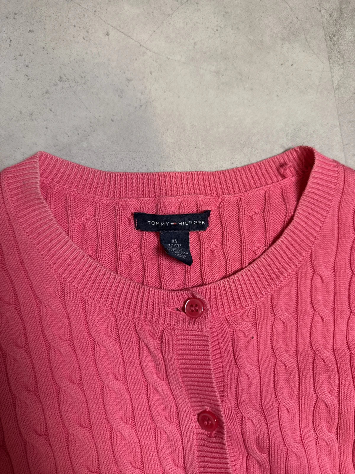 Tommy Hilfiger Cardigan Rosa in Maglia con Bottoni – photo 2