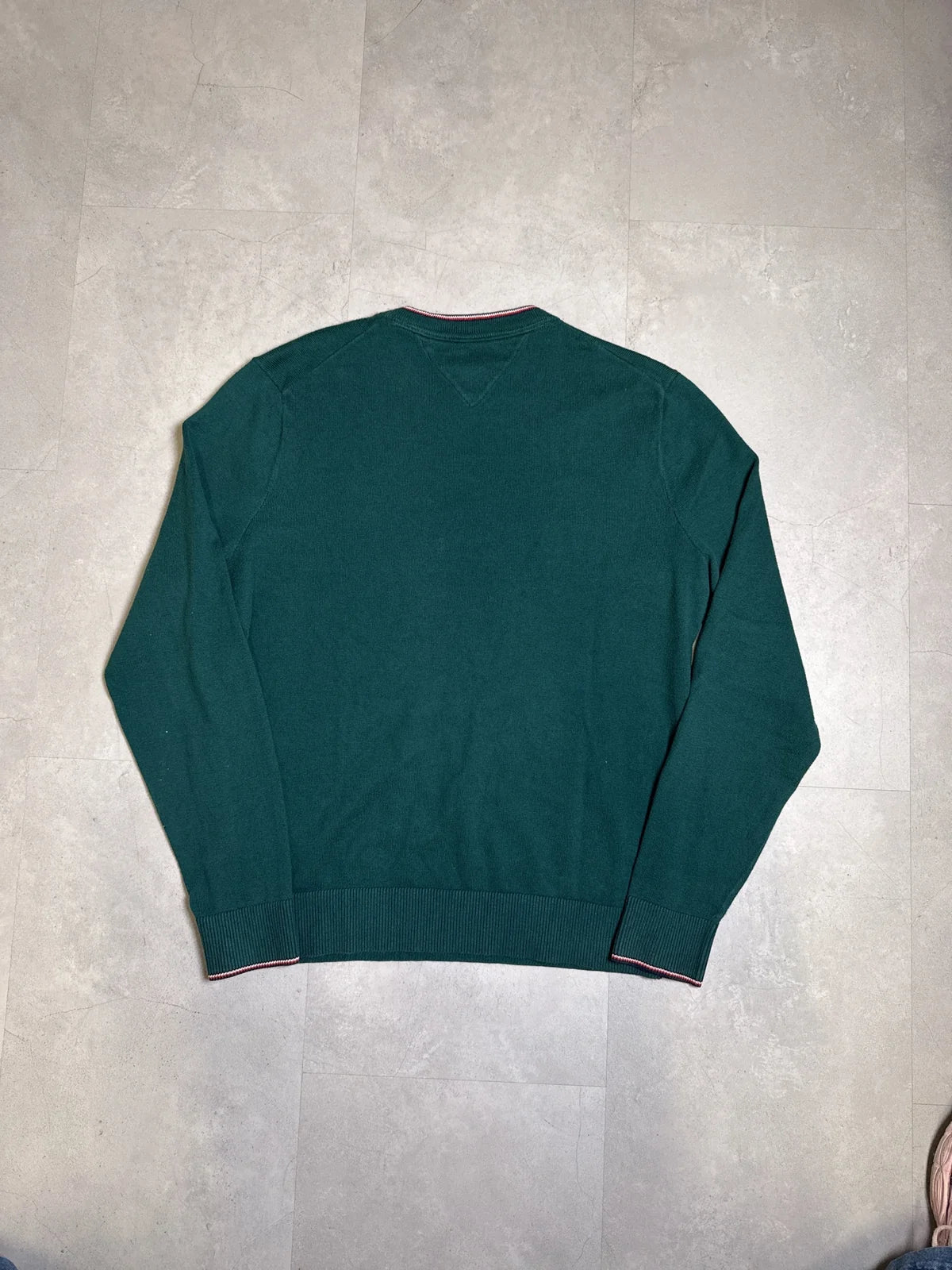 Tommy Hilfiger Maglione in Cashmere Verde con Collo Rotondo e Maniche Lunghe – photo 5