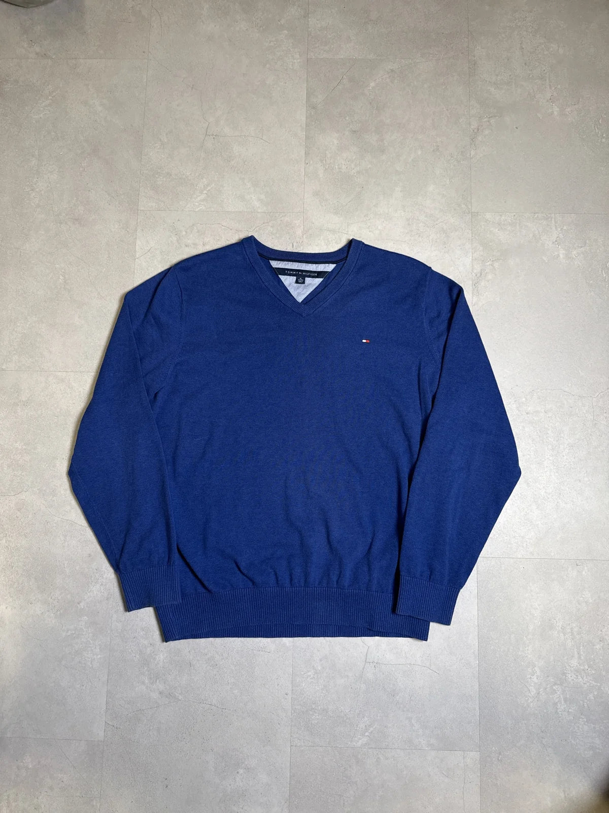Tommy Hilfiger Maglione in Lana Blu Manica Lunga – photo 1
