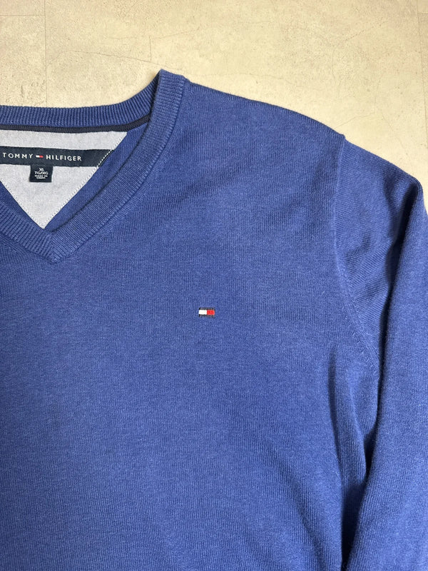Tommy Hilfiger Maglione in Lana Blu Manica Lunga – photo 2