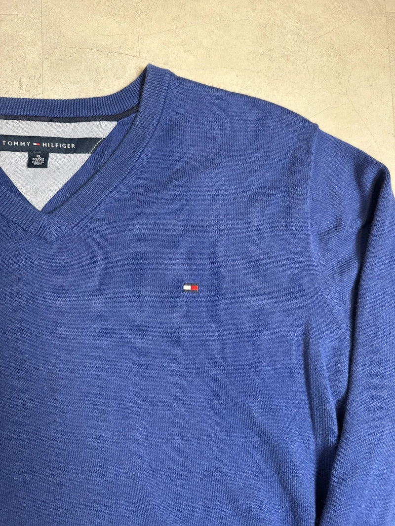 Tommy Hilfiger Maglione in Lana Blu Manica Lunga – photo 2