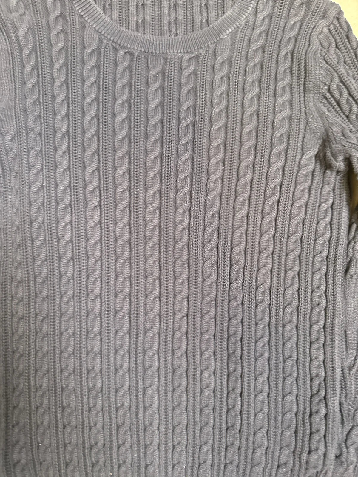Tommy Hilfiger Maglione in Lana Grigio a Treccia, Maniche Lunghe – photo 3